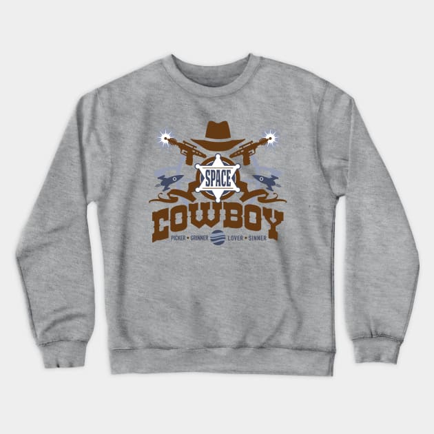 Space Cowboy Crewneck Sweatshirt by DesignWise